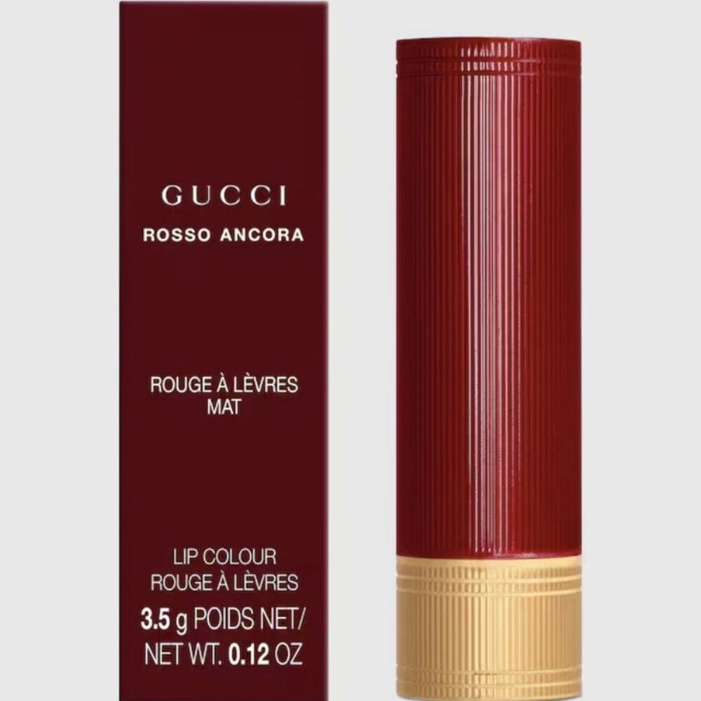 NIB ✅ Gucci #509 ROSSO ANCORA Velvet Matte Lipstick LIMITED EDITION ✨ BNIB